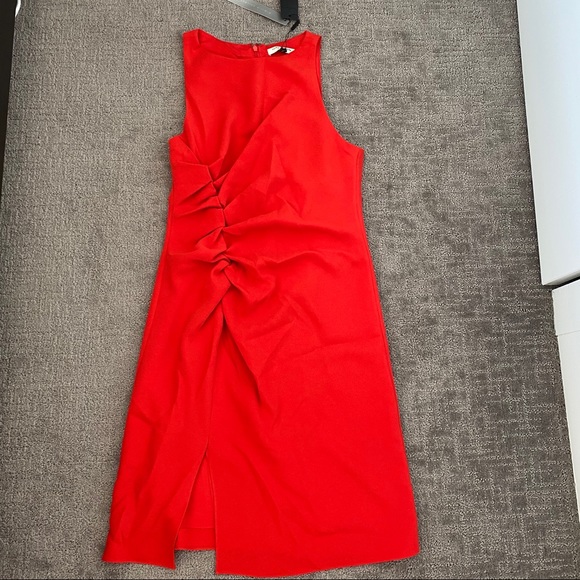 718 Halston heritage boy neck crepe dress - Picture 6 of 8